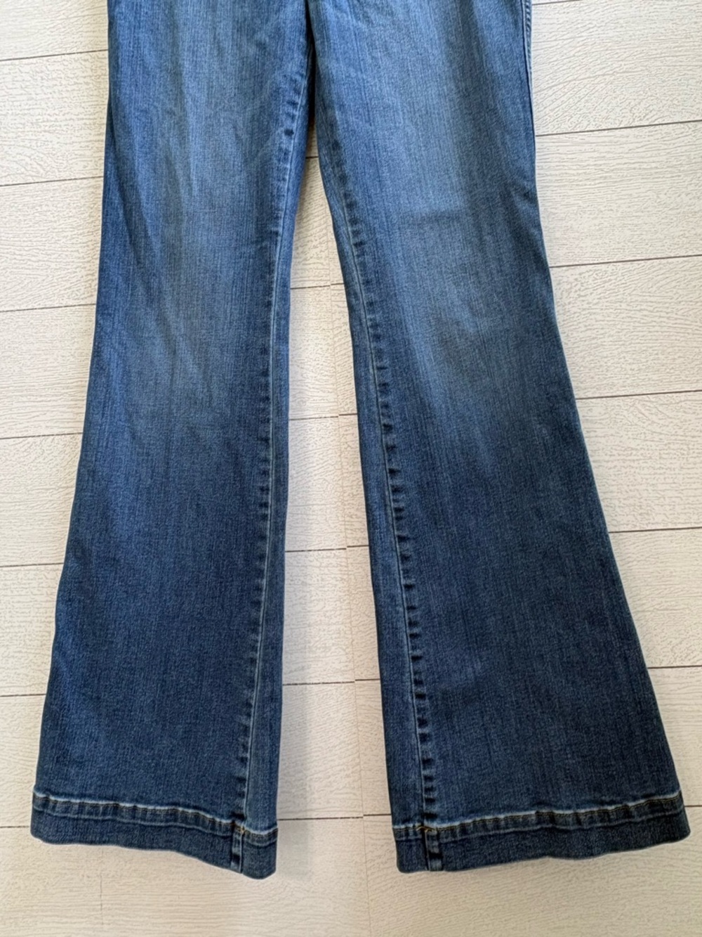 SPANX High Rise Flare Jeans Pull On Shaping Denim Vintage Indigo XL - Picture 10 of 16